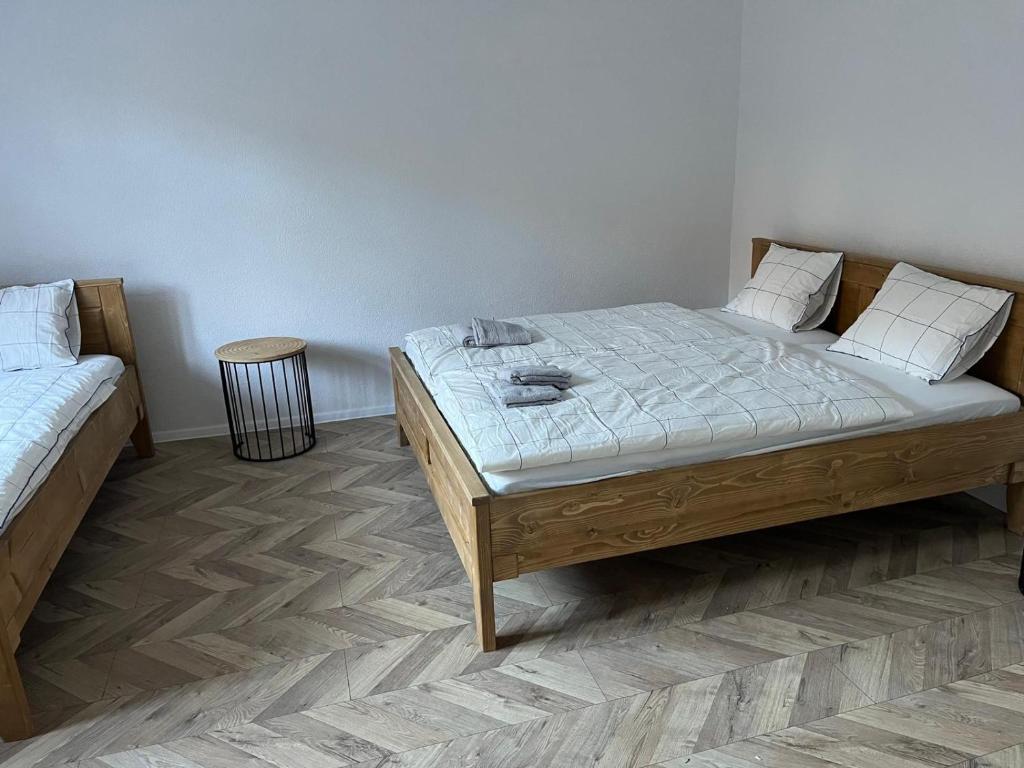 Postel nebo postele na pokoji v ubytování Dom Bystrá