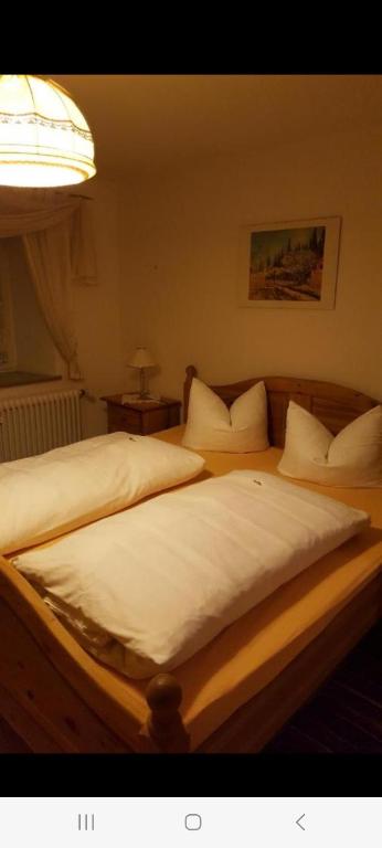 Postel nebo postele na pokoji v ubytování Haus Mühlgraben