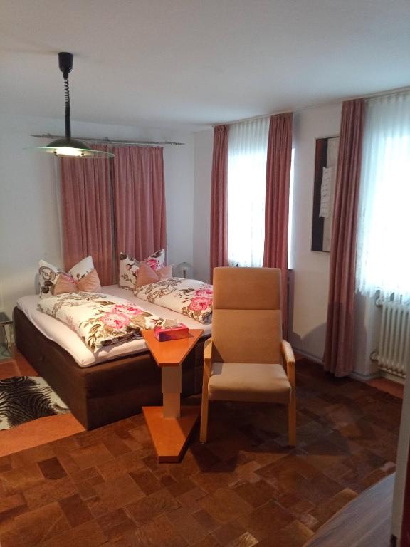 Postel nebo postele na pokoji v ubytování Haus Mühlgraben