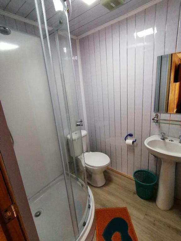 Koupelna v ubytování Hostal Reymar