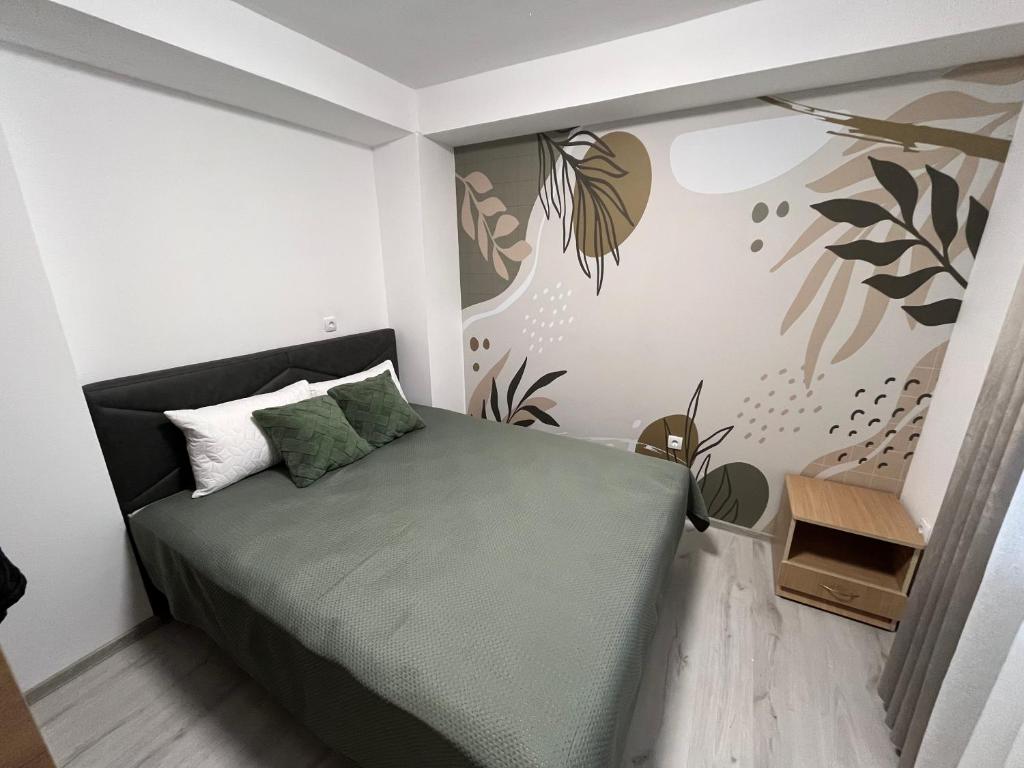 Postel nebo postele na pokoji v ubytování Boho stan na dan