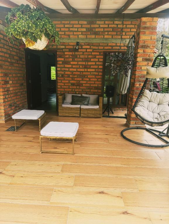 Posezení v ubytování Cabaña La Sanguina 4 Pax
