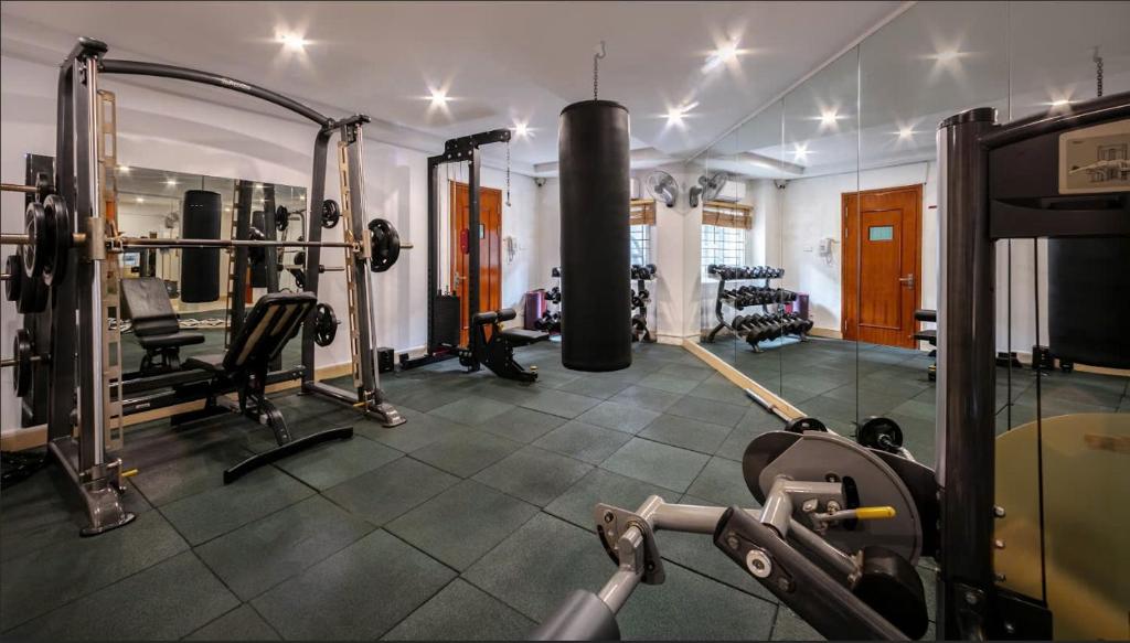 Fitness centrum a/nebo fitness zařízení v ubytování A25 Hotel - 23 Quán Thánh
