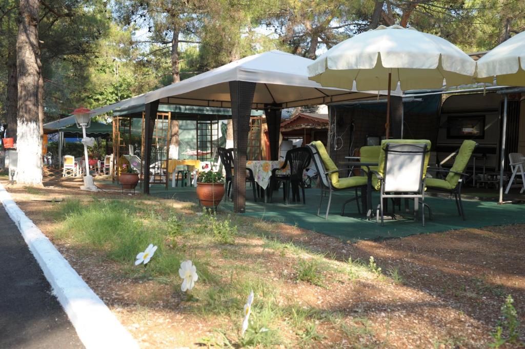 Zahrada ubytování Olympos Beach