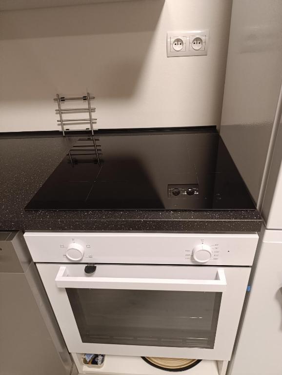 Kuchyň nebo kuchyňský kout v ubytování apartmán Fénix