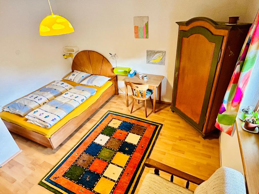 Postel nebo postele na pokoji v ubytování Haus Winkl 55