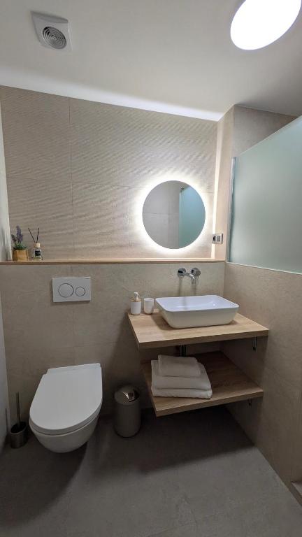 Koupelna v ubytování Apartmány Villa Severka