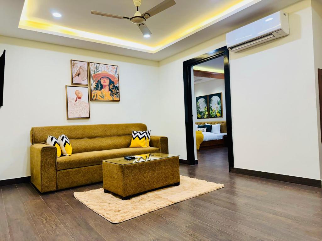 Area soggiorno di BluO Amani Vagator - Boutique Hotel Goa