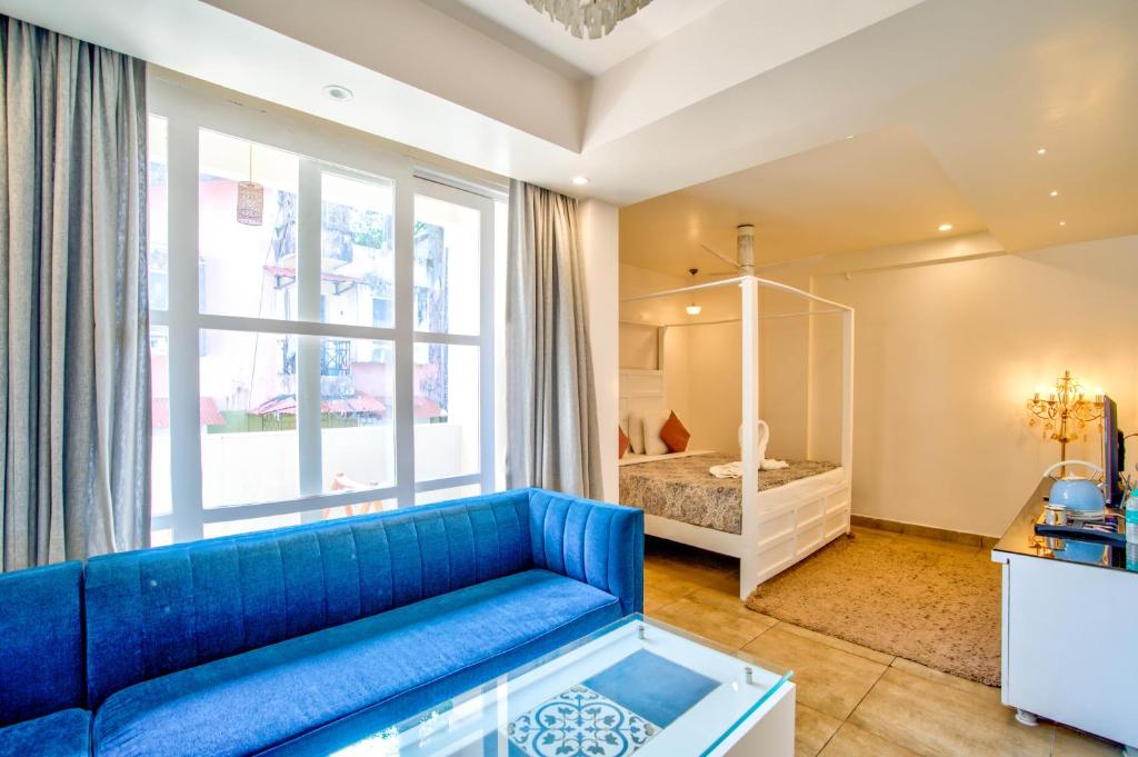 Posezení v ubytování Hotel Pajaros Blu
