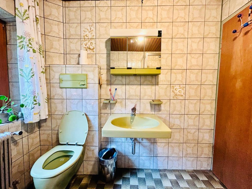 Koupelna v ubytování Haus Winkl 55