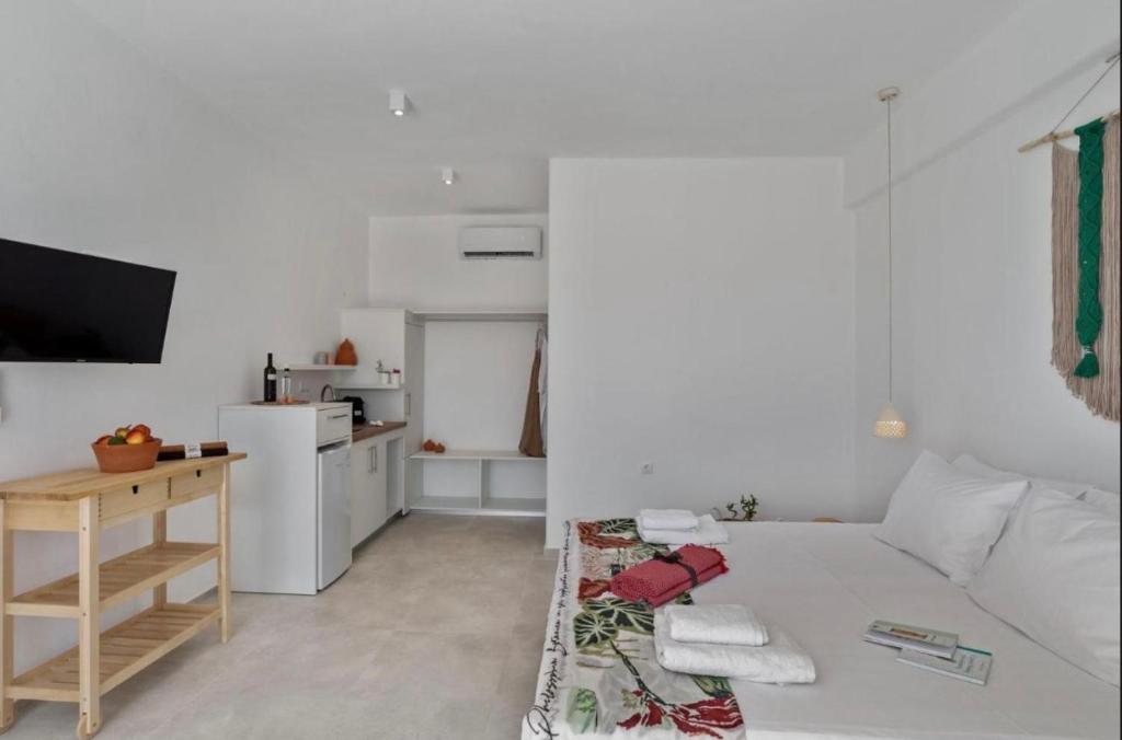 Kuchyňa alebo kuchynka v ubytovaní Annassa Suites