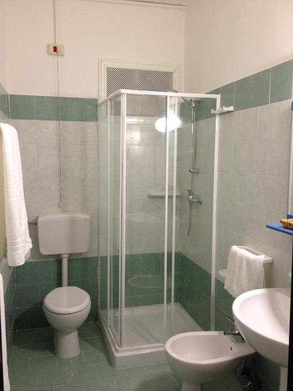 Koupelna v ubytování Hotel Rivabella