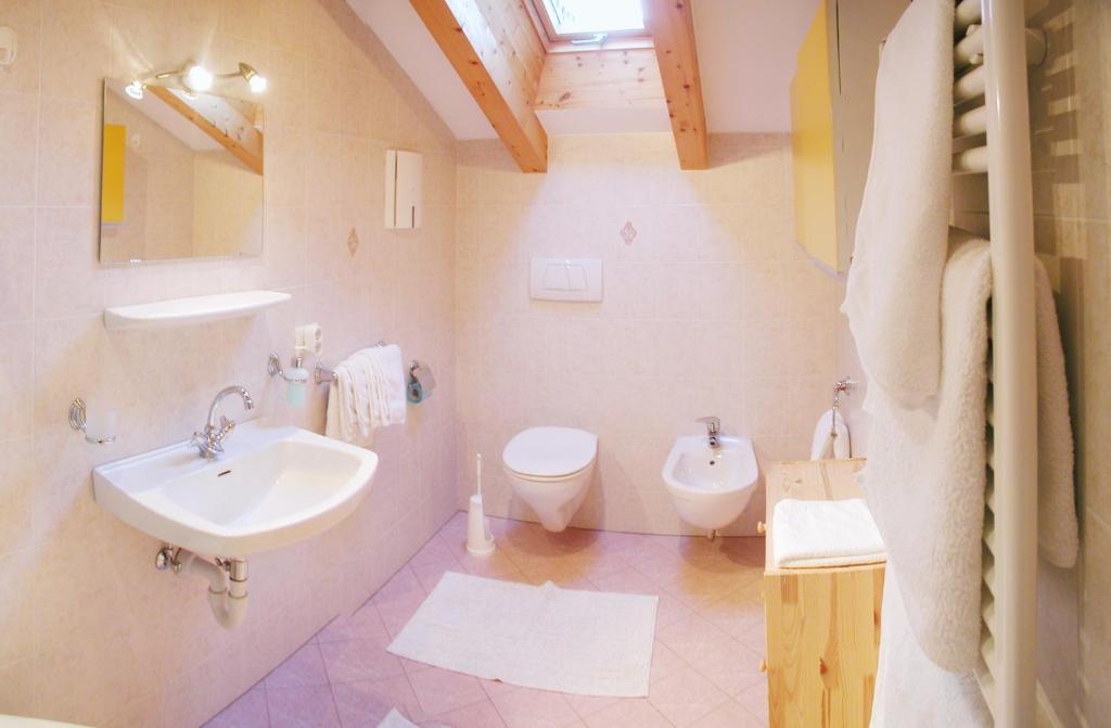Koupelna v ubytování Ferienwohnung Luttach