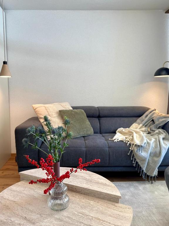 Posezení v ubytování New renovated apartment in center of Davos