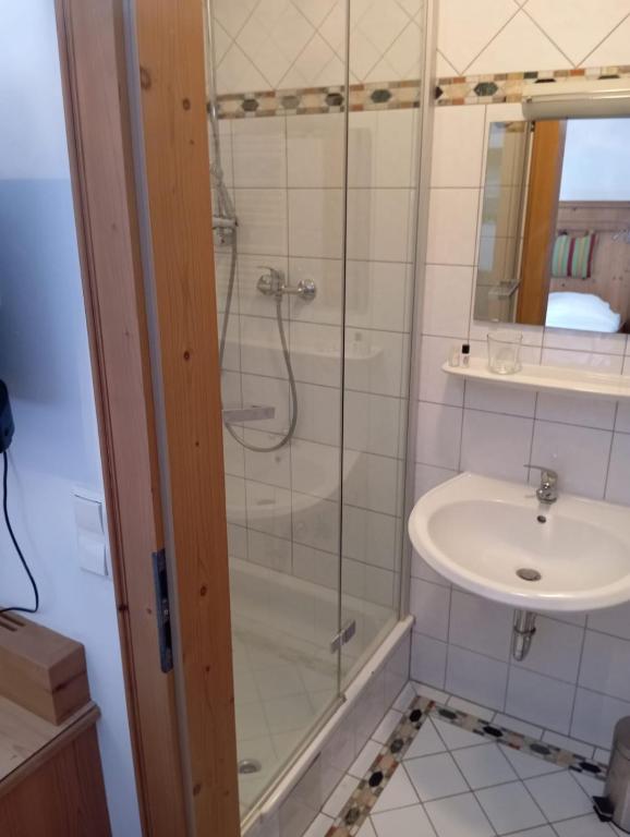 Koupelna v ubytování Eichen Schlössl