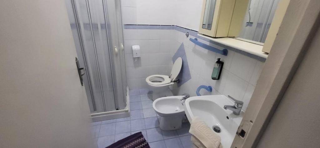 Koupelna v ubytování Hotel Dory