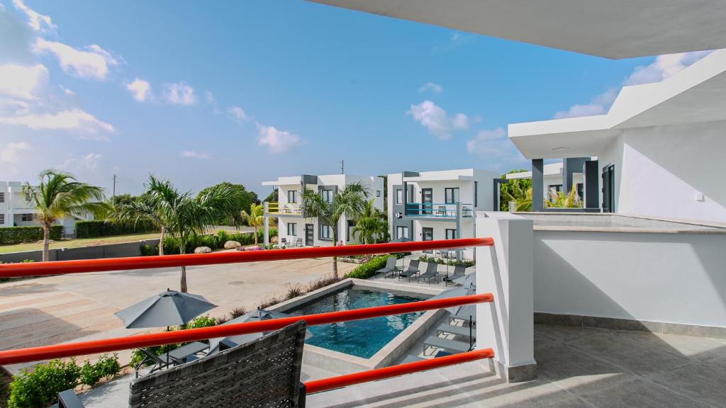 Balkón nebo terasa v ubytování Genesis Residences