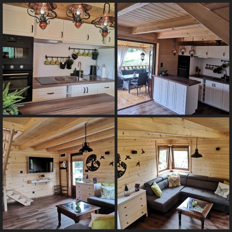 Kuchyň nebo kuchyňský kout v ubytování Domek nad jeziorem