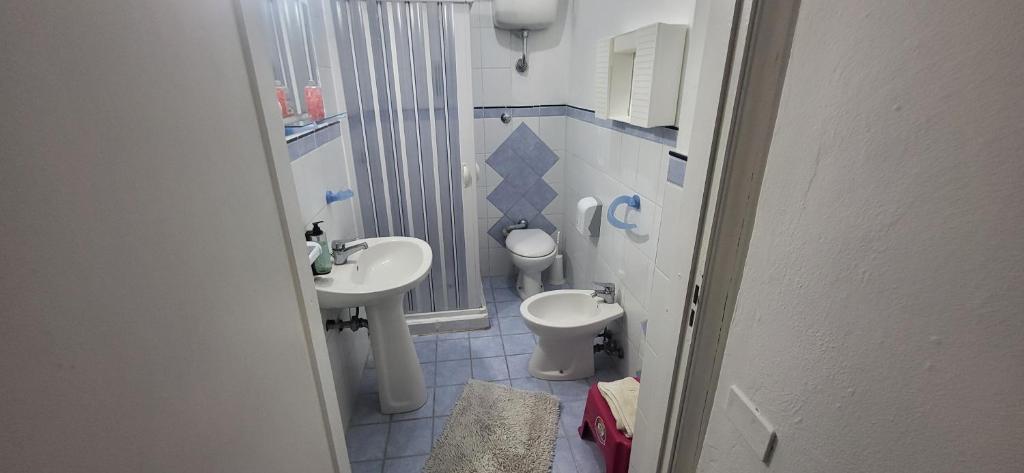 Koupelna v ubytování Hotel Dory