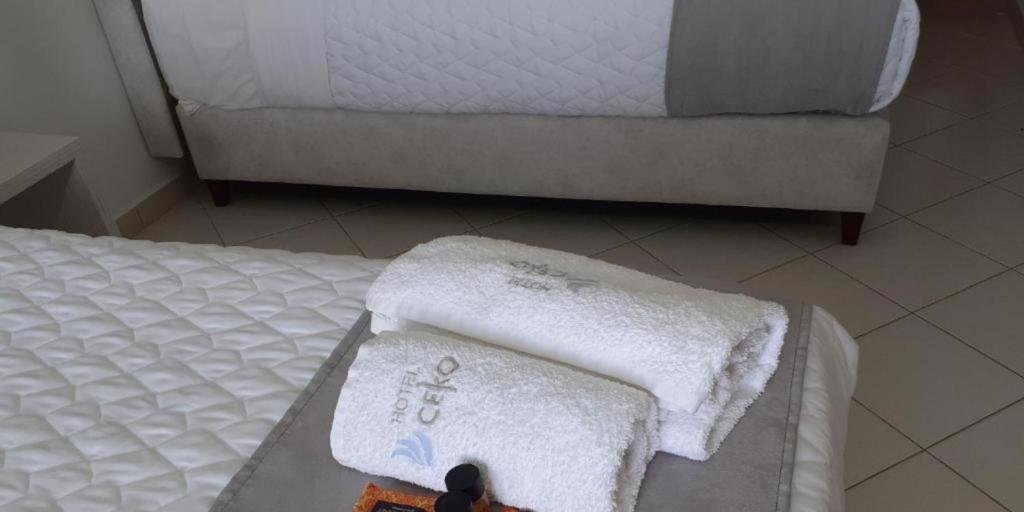 Postel nebo postele na pokoji v ubytování Ceko Hotel