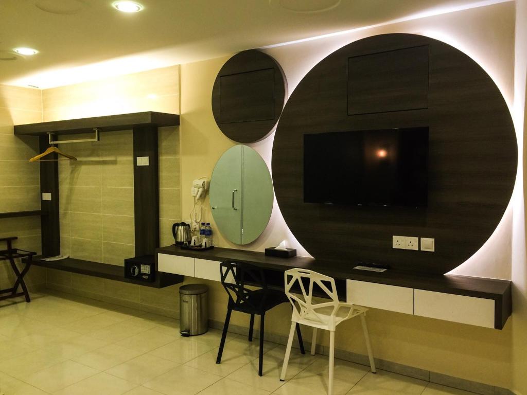 Kuchyň nebo kuchyňský kout v ubytování Louis Hotel