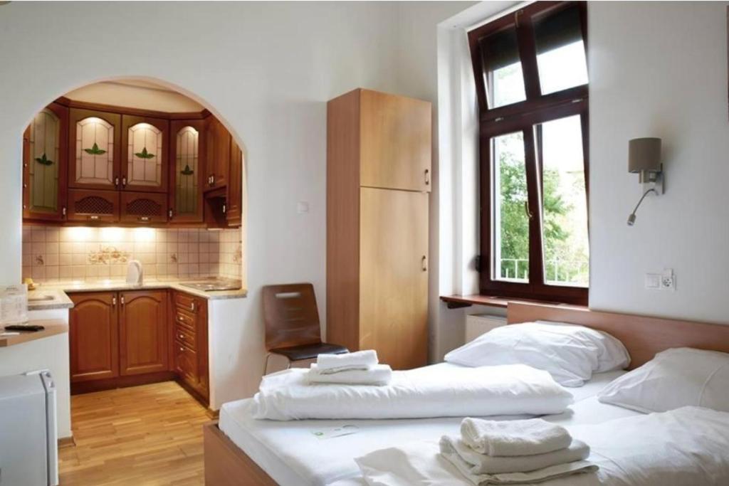 Kuchyňa alebo kuchynka v ubytovaní Vinci Apartman