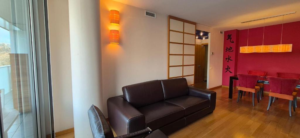 Posedenie v ubytovaní Apartamento en Avenida Diagonal - Torre Glorias - Ángeles Terraza