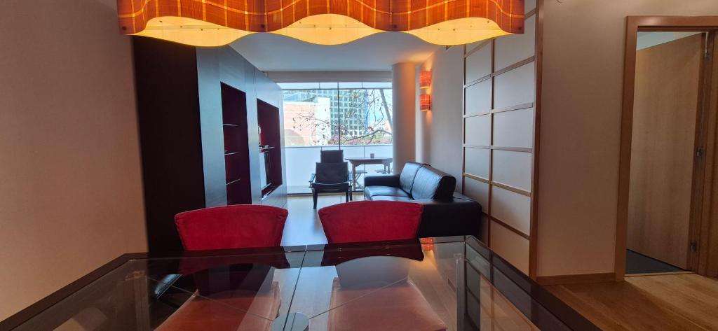 Posedenie v ubytovaní Apartamento en Avenida Diagonal - Torre Glorias - Ángeles Terraza