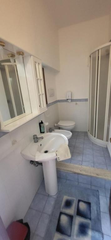 Koupelna v ubytování Hotel Dory