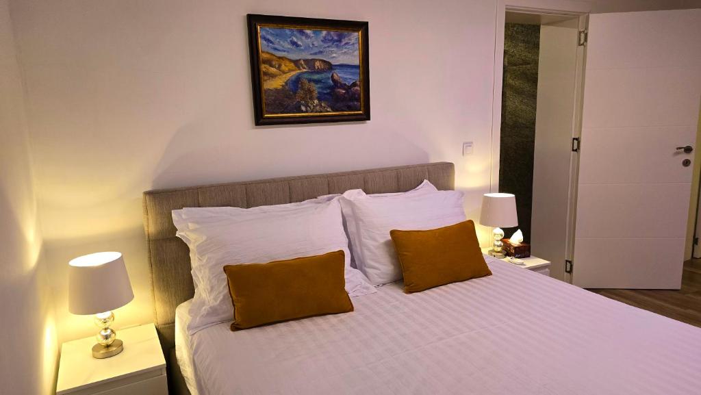 Postel nebo postele na pokoji v ubytování Morava 1 Asparuhovo Beach Holiday Home Apatment