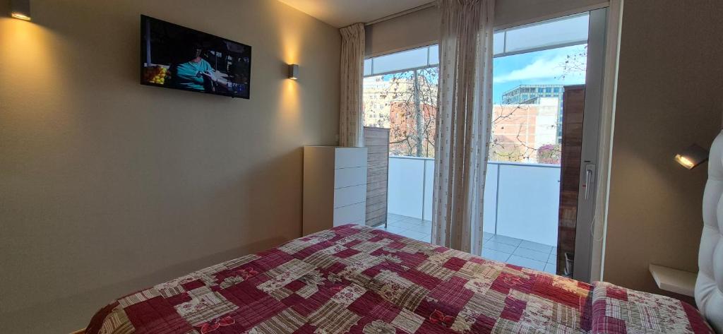 Posteľ alebo postele v izbe v ubytovaní Apartamento en Avenida Diagonal - Torre Glorias - Ángeles Terraza
