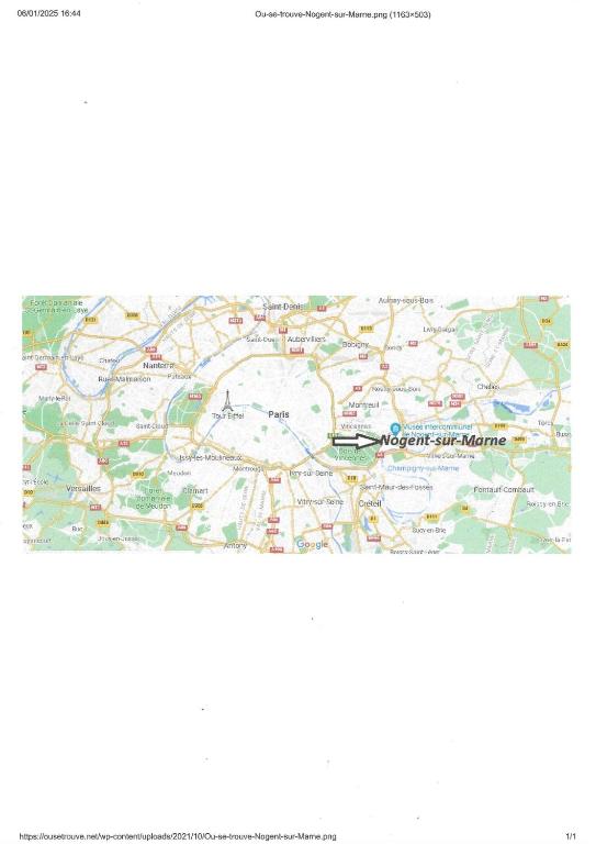 une carte détaillée de la ville de Genbourg dans l'établissement Paris Eiffel Tower et Disney apartments, parkings gratuits et sécurisés, 10 minutes métro to Paris, à Nogent-sur-Marne