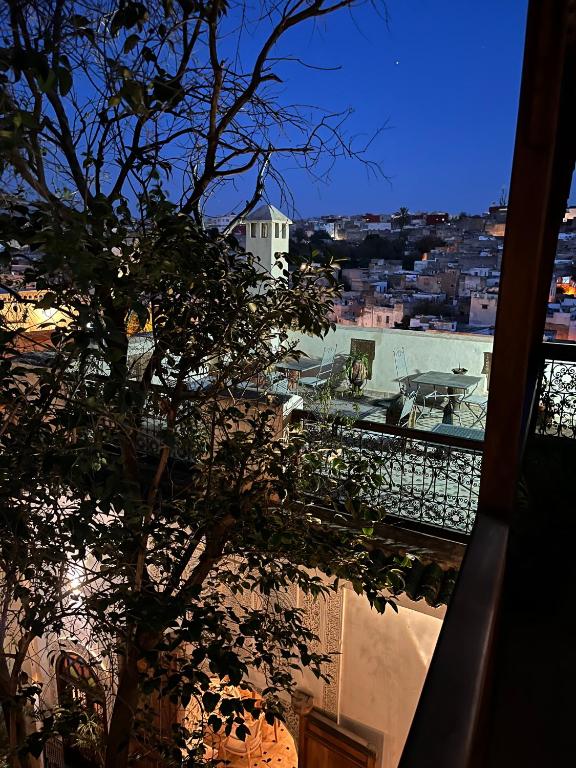 Γενική άποψη της πόλης Φεζ ή θέα της πόλης από  αυτή η μαροκινή κατοικία