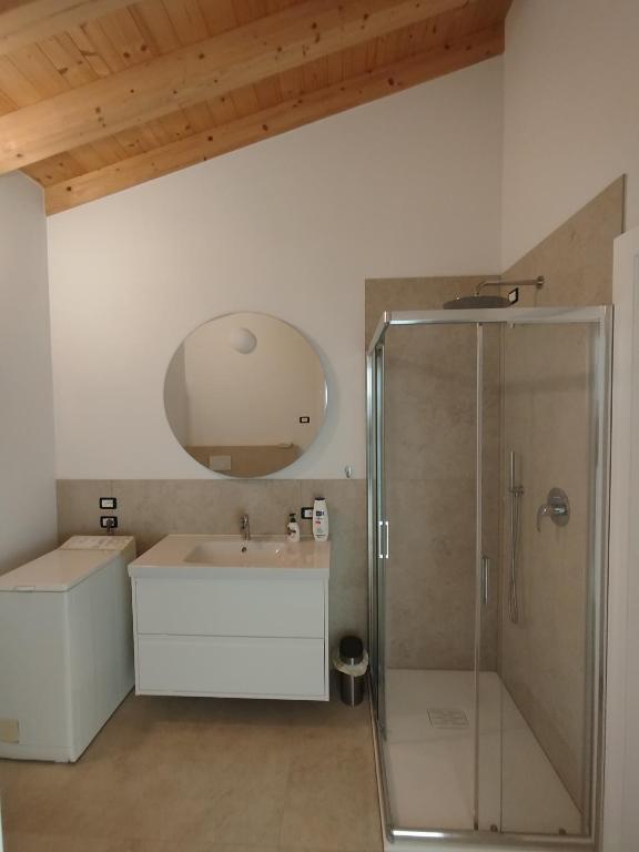 Koupelna v ubytování Agriturismo Casa Bregalda