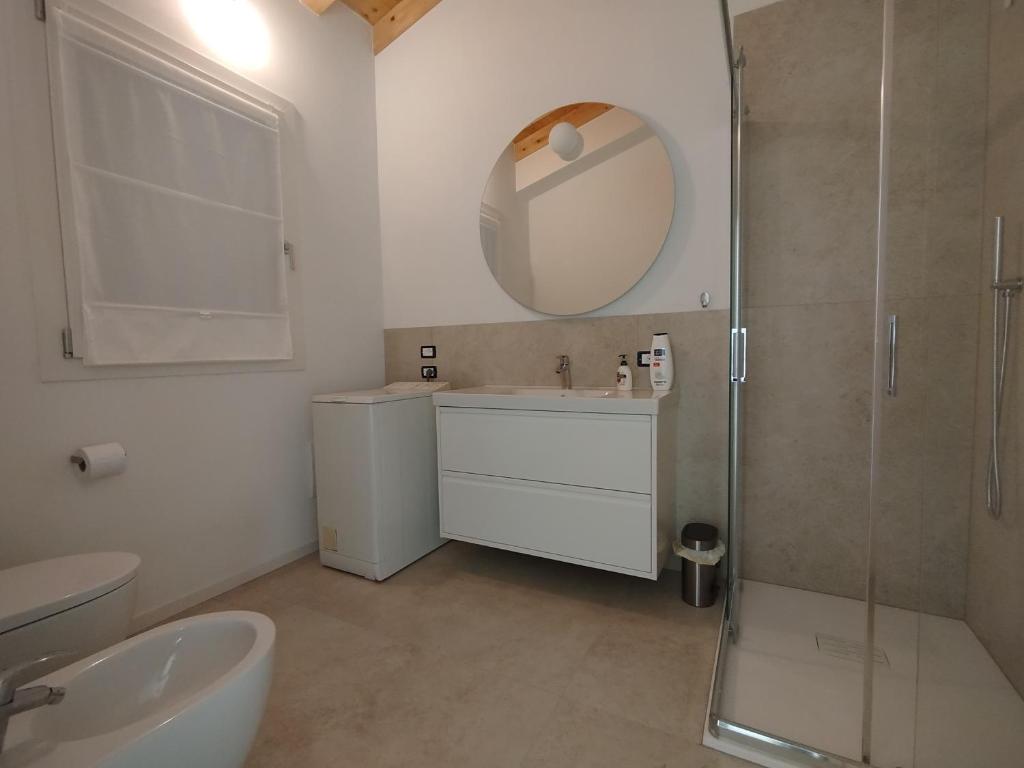 Koupelna v ubytování Agriturismo Casa Bregalda