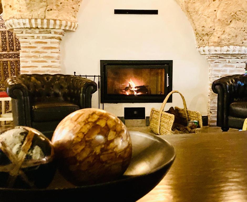 Posezení v ubytování Casa rural cueva El Nido
