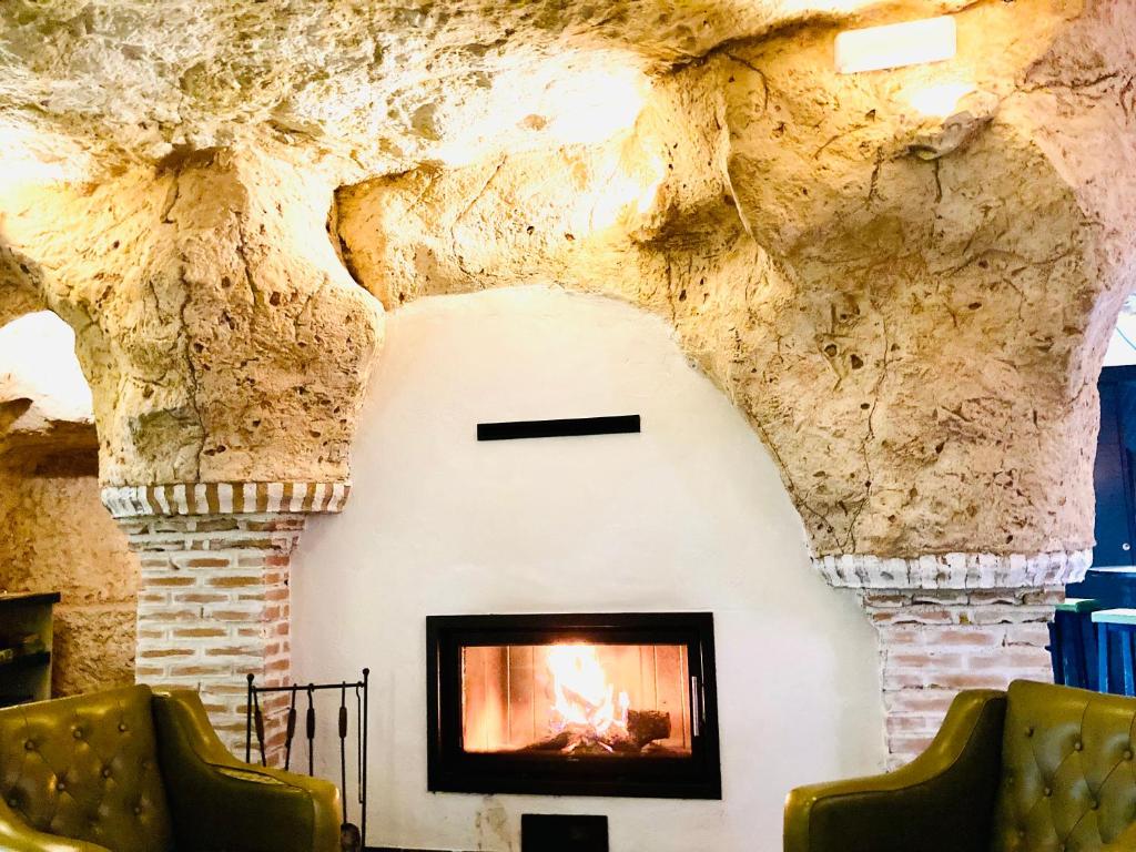 Posezení v ubytování Casa rural cueva El Nido