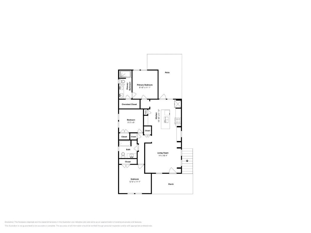 a floor plan of a house at Sandy Smiles in Galveston