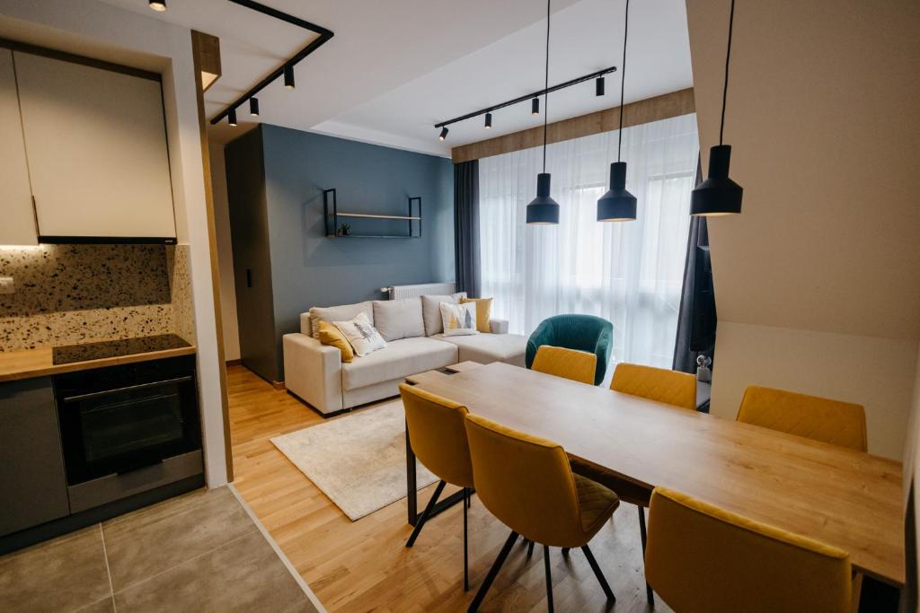 Χώρος καθιστικού στο Nevis Apartment