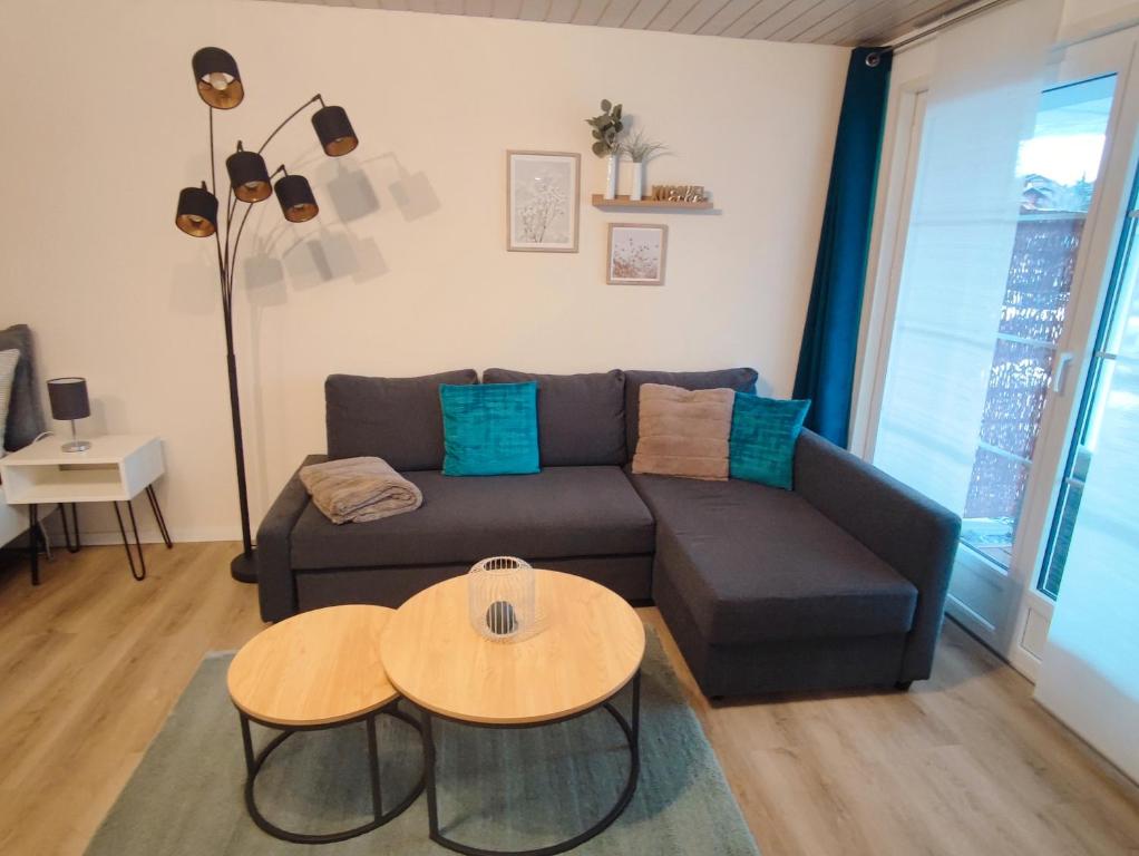 Posezení v ubytování Kleine Auszeit - 2-Zimmer Ferienwohnung