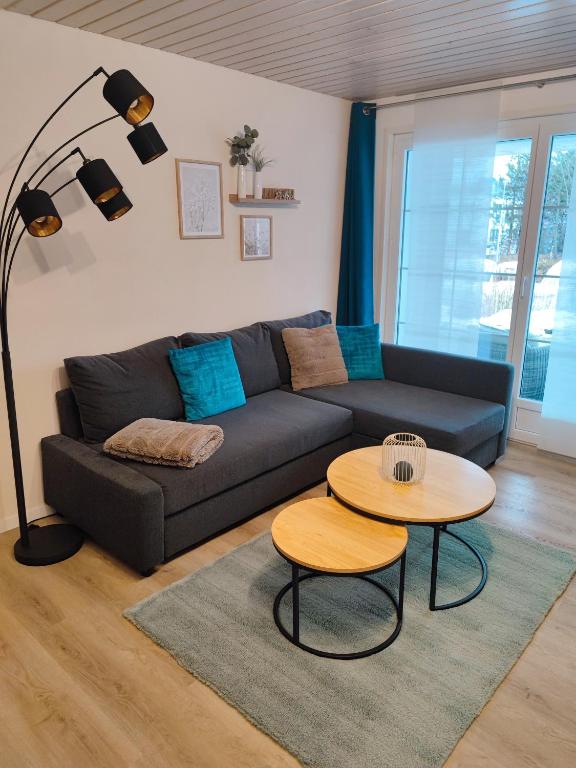 Posezení v ubytování Kleine Auszeit - 2-Zimmer Ferienwohnung