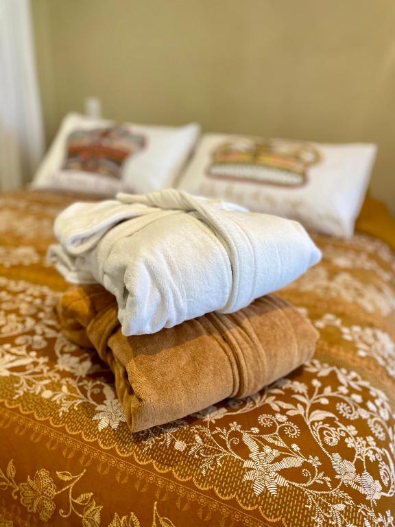 Postel nebo postele na pokoji v ubytování La Suite Drômoise 1809