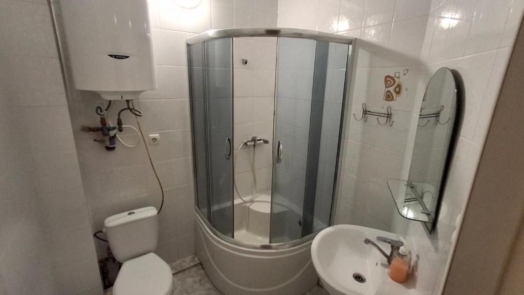 Koupelna v ubytování Apartment in Zentrum Skandi
