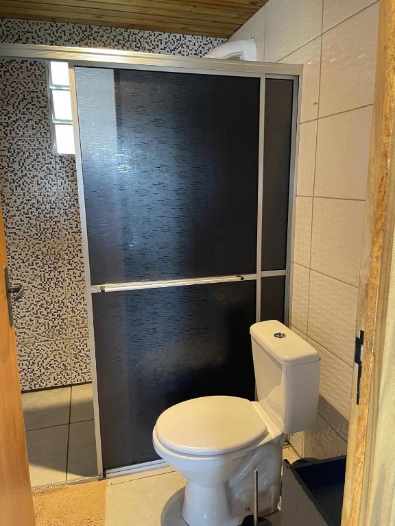 Koupelna v ubytování Pousada Portal Dos Campos