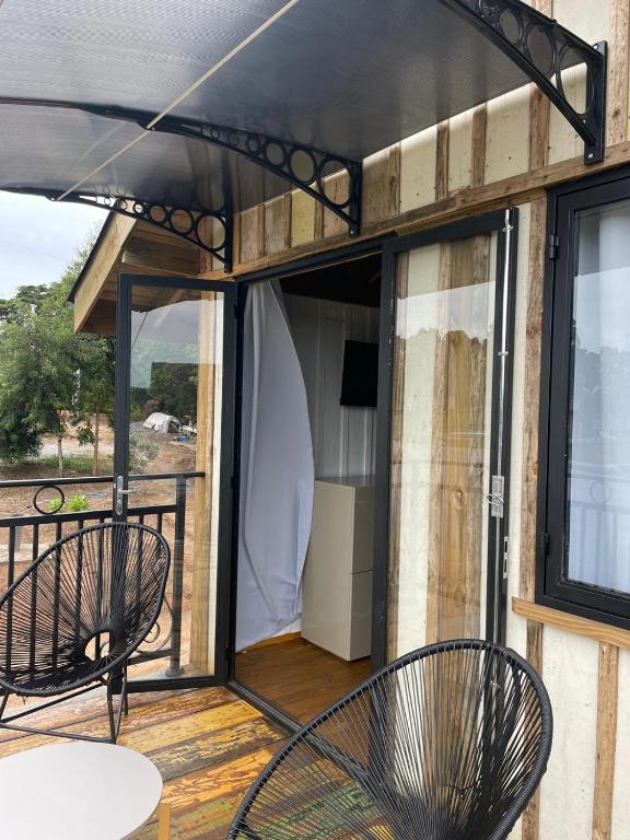 Balkón nebo terasa v ubytování Pousada Portal Dos Campos
