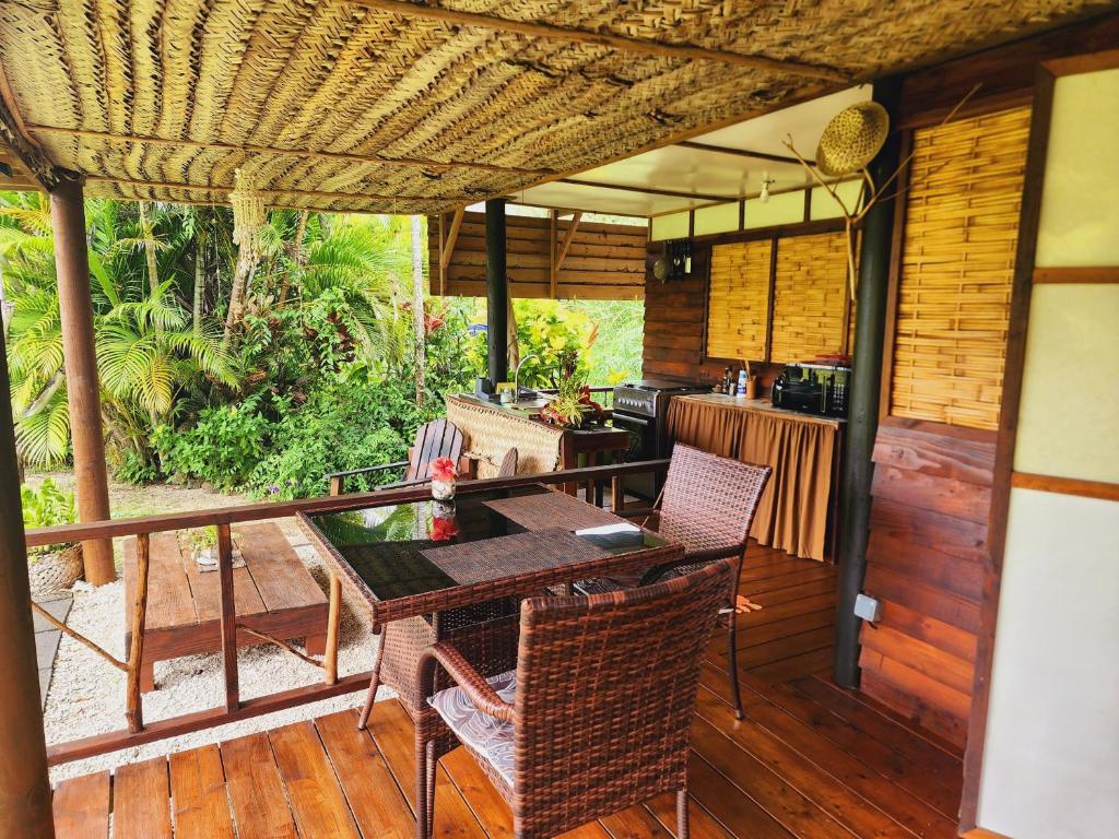 Posezení v ubytování Moanaiti Lodge