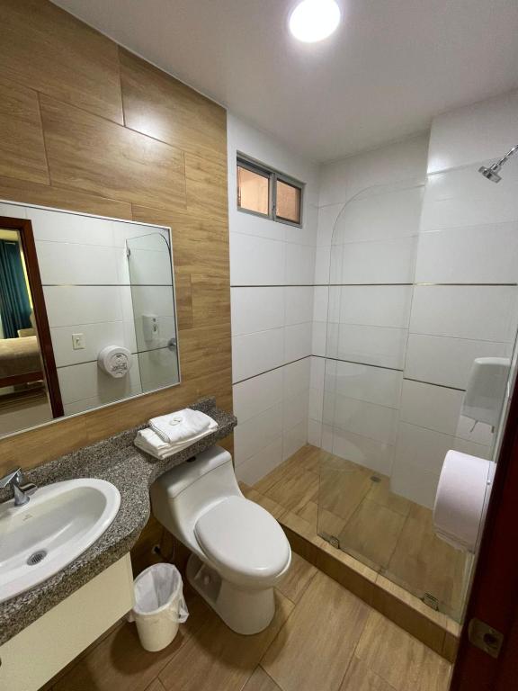 Koupelna v ubytování Fortune Hotel