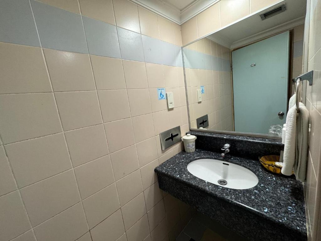 Koupelna v ubytování Hotel Deleeton