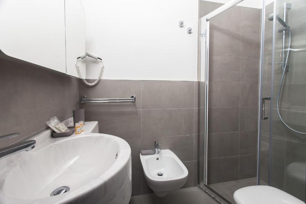 Koupelna v ubytování Hotel Joli