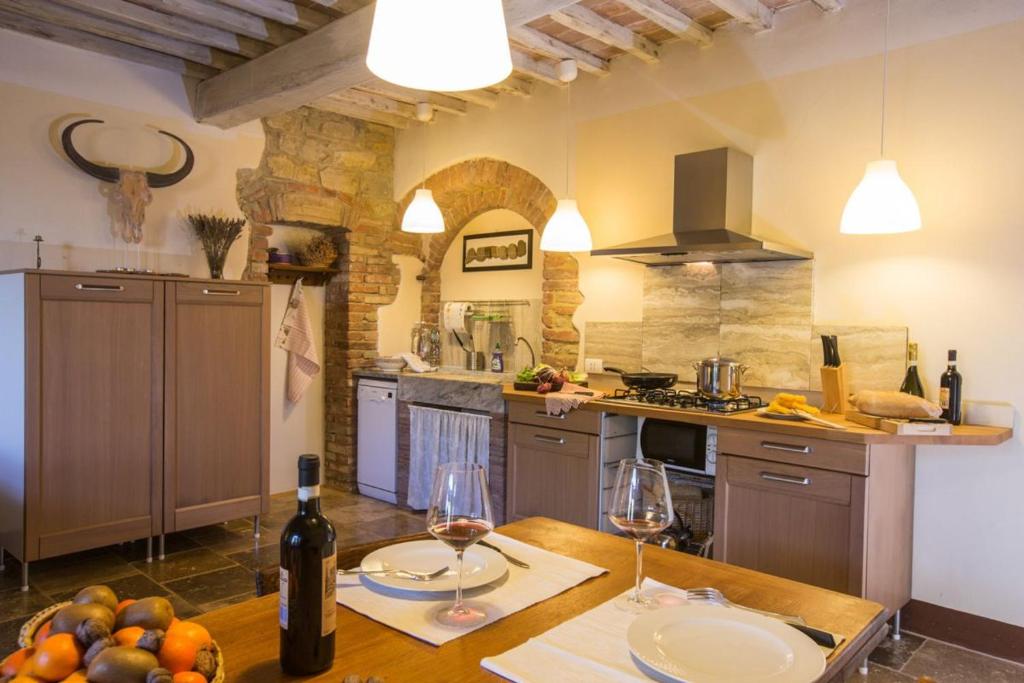 Kuchyňa alebo kuchynka v ubytovaní Agriturismo Podere Costarella